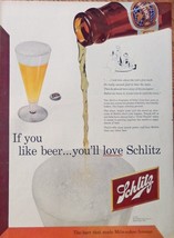 Schlitz Beer, 50&#39;s print ad. Full Page Color Illustration. (kid&#39;s first tooth) o - £14.03 GBP