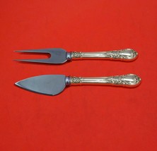 American Victorian by Lunt Sterling Silver Hard Cheese Serving Set 2pc C... - £86.25 GBP