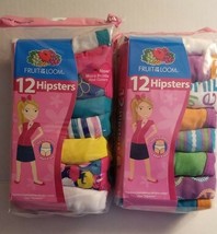 Girls Hanes 12Pack Tagless Hipsters Size 12 or 14 NIP - £7.82 GBP