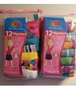 Girls Hanes 12Pack Tagless Hipsters Size 12 or 14 NIP - £7.69 GBP