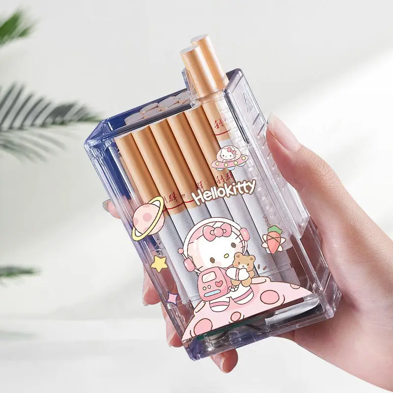 Hello Kitty Melody Kuromi Rechargeable Cigarette Boxes 20Pcs Ordinary Cigarette - £19.78 GBP