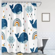Boho Rainbow Kids Shower Curtain 72x72in - $54.44