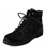 Versace Collection Black Pony Hair Lace Up Mountain Boots V900393 NIB - £291.33 GBP