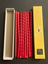 Candles by Paragon Vintage 12&quot; Tiny Twits Lot of 10 Red  - £6.80 GBP