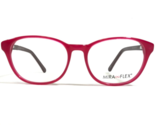 Miraflex Kinder Brille Rahmen Ed80a C.700 / Ahm Brown Pink Cat Eye 48-17... - $60.41