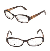 CHRISTIAN DIOR CD3241 Brown Horn Cannage Square 53mm RX Optical Eyeglasses - £126.05 GBP