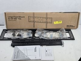 Best Buy essentials Fixed TV Wall Mount 37-90" Black BE-MLFXk - $29.29
