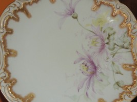 Antique Coiffe Limoges France 9&quot; Plate Hand Painted green star mark pre-... - $579.74 MXN