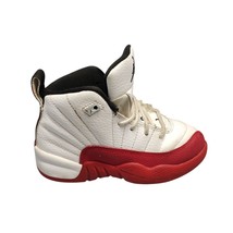 Jordan 12 PS Cherry Retro Sneakers Youth Size 11C White Red Lace Up 1511... - $32.40