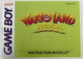 Nintendo Game Boy Wario Land Super Mario Land 3 Vintage Instruction Booklet - £7.87 GBP