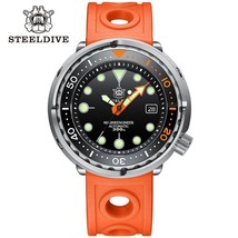 Black Orange Limited Steeldive SD1975C Automatic Diver Watch Seiko Tuna ... - £143.46 GBP