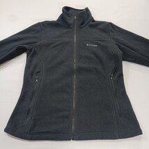 Columbia XL0098 Women's Black Pocket Full Zip Fleece Jacket Size Medium Chest 38 image 13