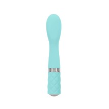 Silicone G-Spot Vibrator Teal, Rechargeable And Multi Speed With Swarovski Cryst - £38.59 GBP