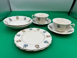 Royal Cauldon JUNE GARDEN 2 x Cereal Bowls, Bread Plates &amp; Cup/Saucers E... - €52,48 EUR
