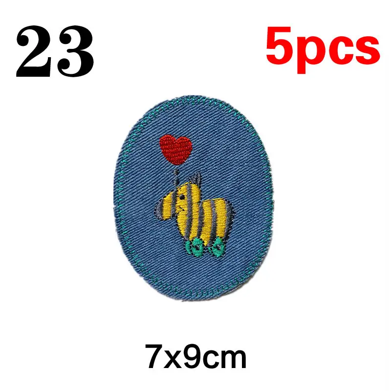  elbow knee patches iron on patch for clothing jeans stripes stickers embroidered badge thumb200