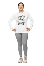 Crazy Dog Lady Womens Long Sleeve Shirt - £15.70 GBP