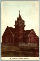 Methodist Episcopal Church Lewis Kansas KS UNP Unused DB Postcard C15 - £15.49 GBP