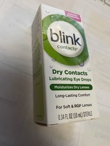 ex 12/24 Blink Dry Contacts Lubricating Eye Drops for Soft &amp; RGP Lenses ... - £9.67 GBP
