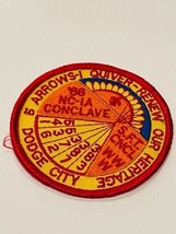 Boy Scouts Cub Girl Patch Vtg Council Badge Memorabilia Dodge City Kansas Arrows - £11.82 GBP
