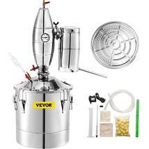 VEVOR 50L 13.2Gal Water Alcohol Distiller 304 Stainless Steel Alcohol St... - $352.41