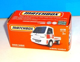 Matchbox 2022 MBX Highway Power Grabs #43 Subaru Sambar White - £2.39 GBP