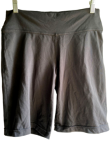 Athleta Women Bermuda Fusion Shorts 841246  sz M Black Stretch Pockets - £14.81 GBP