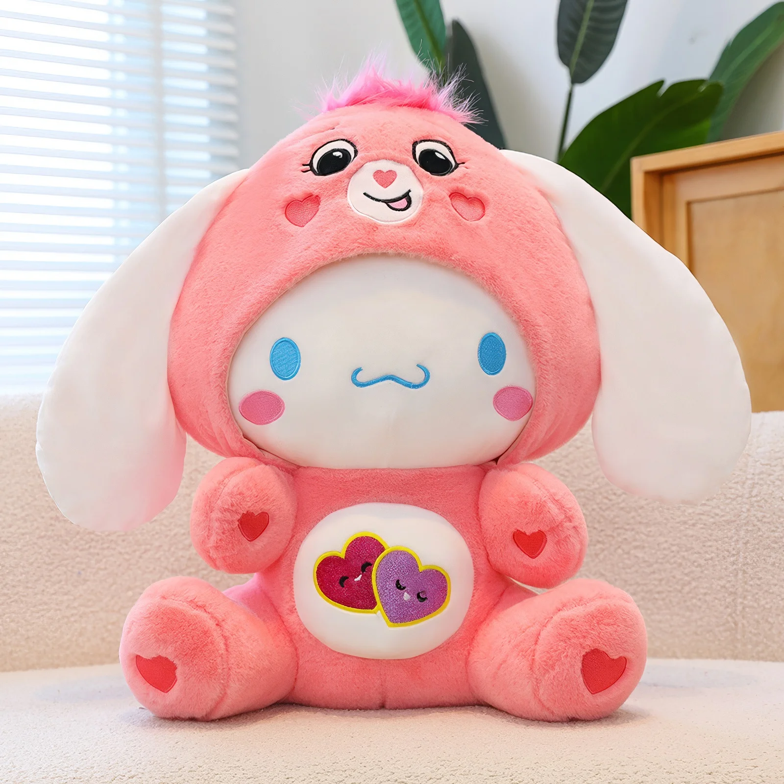 60cm Cinnamoroll Cute Sanrio Hello Kitty Badtz Maru Plush Toy Big Size Cross-dre - £51.37 GBP