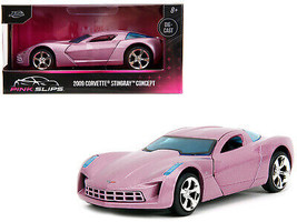 2009 Chevrolet Corvette Stingray Concept Pink Metallic w Blue Tinted Windows Pin - $20.44