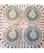 4 Thirstystone THE STATE OF TEXAS Star Stone Coasters Round Brand New - £11.79 GBP