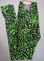 NOBO Sueded Ankle Leggings St Patrick&#39;s Leopard Shamrocks Juniors Sz S NWT - $10.99