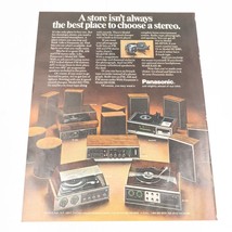 1972 Panasonic Stereo System Print Ad 10.5x13.5&quot; - $8.00