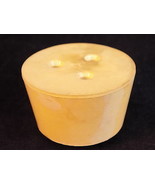 Laboratory rubber bung plug with 3 holes 5mm lab stopper size 9 - $17.81