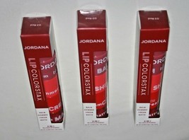 Jordana Lip ColorStax Balm Shimmer Cream Matte #03 Red Lot Of 3 In Box - £6.71 GBP