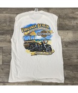 HARLEY DAVIDSON SLEEVELESS WHITE T-SHIRT VIRGINIA BEACH VA SIZE L 2012 M... - £15.78 GBP