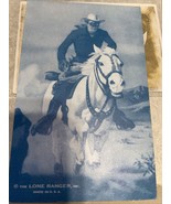 old Western Cowboy Arcade Exhibit Card, &quot;The Lone Ranger&quot; and &quot;Silver&quot; h... - £7.81 GBP