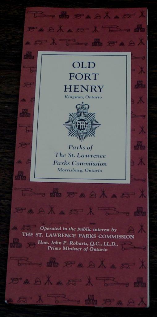 Old Fort Henry, Upper Canada Village, Vintage Informational Tour Pamphlet - $2.96