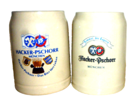 2 Hacker Pschorr Munich German Beer Steins - $19.50