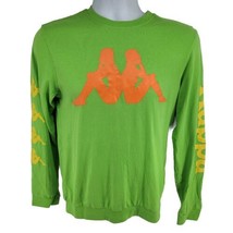 Kappa Long Sleeve Maglione Jumper Shirt Size S Lime Green - $27.67