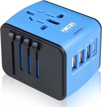 European Travel Plug Adapter Universal Travel Adapter 3 USB 1 C in One T... - $32.74