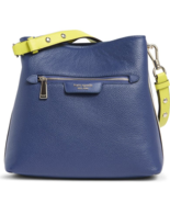 Kate Spade Hudson Colorblocked Pebbled Leather Shoulder Bag ~NWT~ Blue - $314.89 CAD