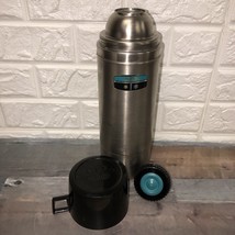 VTg Thermos Brand Stainless Steel Quart Vacuum Bottle #2464S Hot Drink Winter - £16.13 GBP