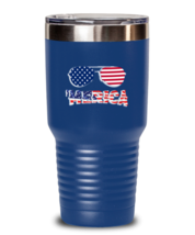 Independence Day Tumbler Merica Independence Day Blue-T-30oz  - £24.73 GBP