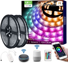 Tape Light For Bedroom, Home, And Kitchen, Le Led Strip Lights, 32.8Ft.Wifi - £33.04 GBP