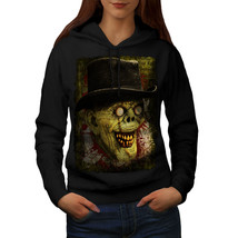 Wellcoda Gentleman Dead man Womens Hoodie, Monster Casual Hooded Sweatshirt - £28.59 GBP