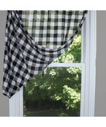 Country Check Black/Buttermilk curtain panels - 2 - $51.97 CAD