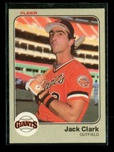 Vintage 1983 FLEER Baseball Trading Card #256 JACK CLARK San Francisco Giants - £7.53 GBP