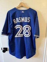 MENS 2XL Size 48 Colby Rasmus #28 Toronto Blue Jays Majestic Baseball Je... - $39.59