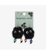 Studio Ghibli Spirited Away Soot Sprites Star Candy Fuzzy Drop Earrings - £17.36 GBP