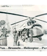1958 Belgian World Airlines Advertisement Life Magazine Sabena Aviation ... - $24.99
