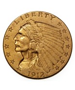 1912 Indien Tête Or Quarts Aigle Pièce de Monnaie Au About Hors-Circulat... - €586,93 EUR